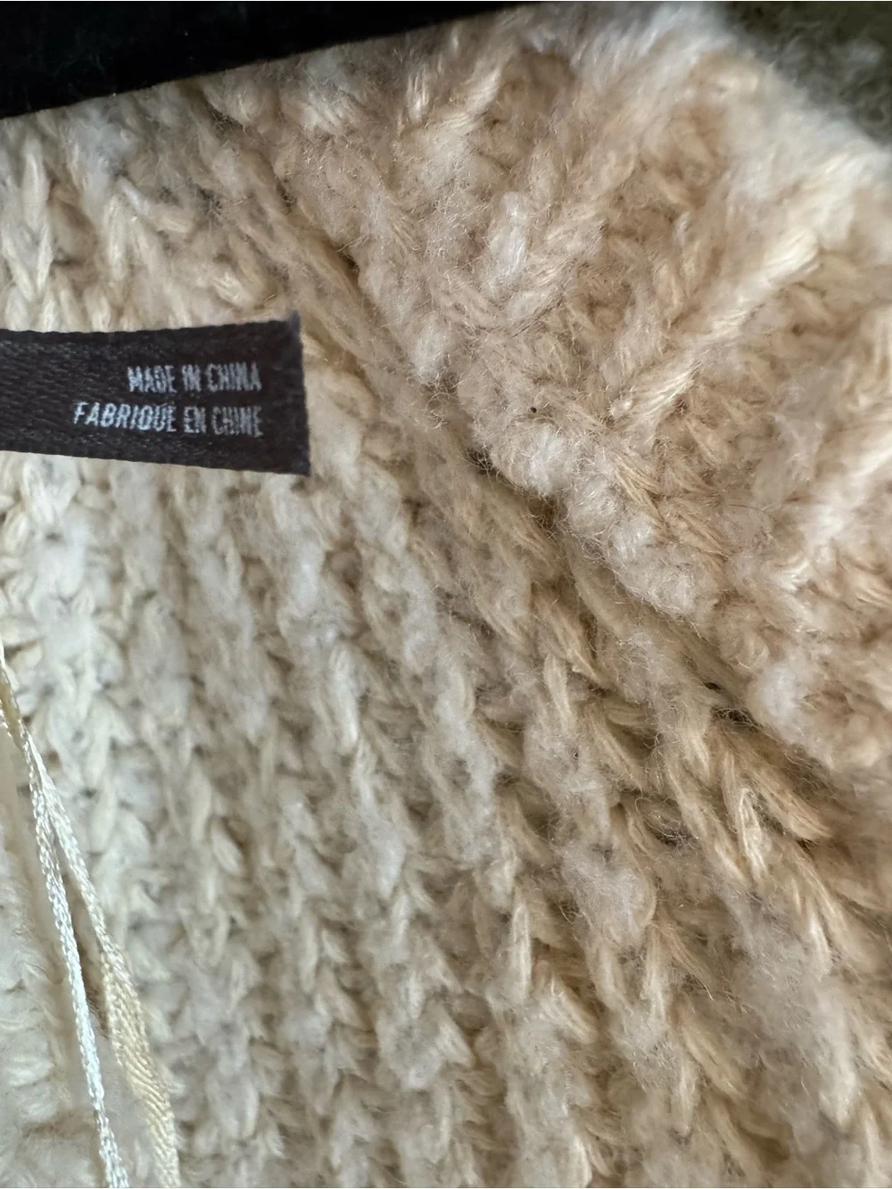 Anthropologie Open-Back Bow-Detail Chunky-Knit Sweater XL - Picture 8 of 11